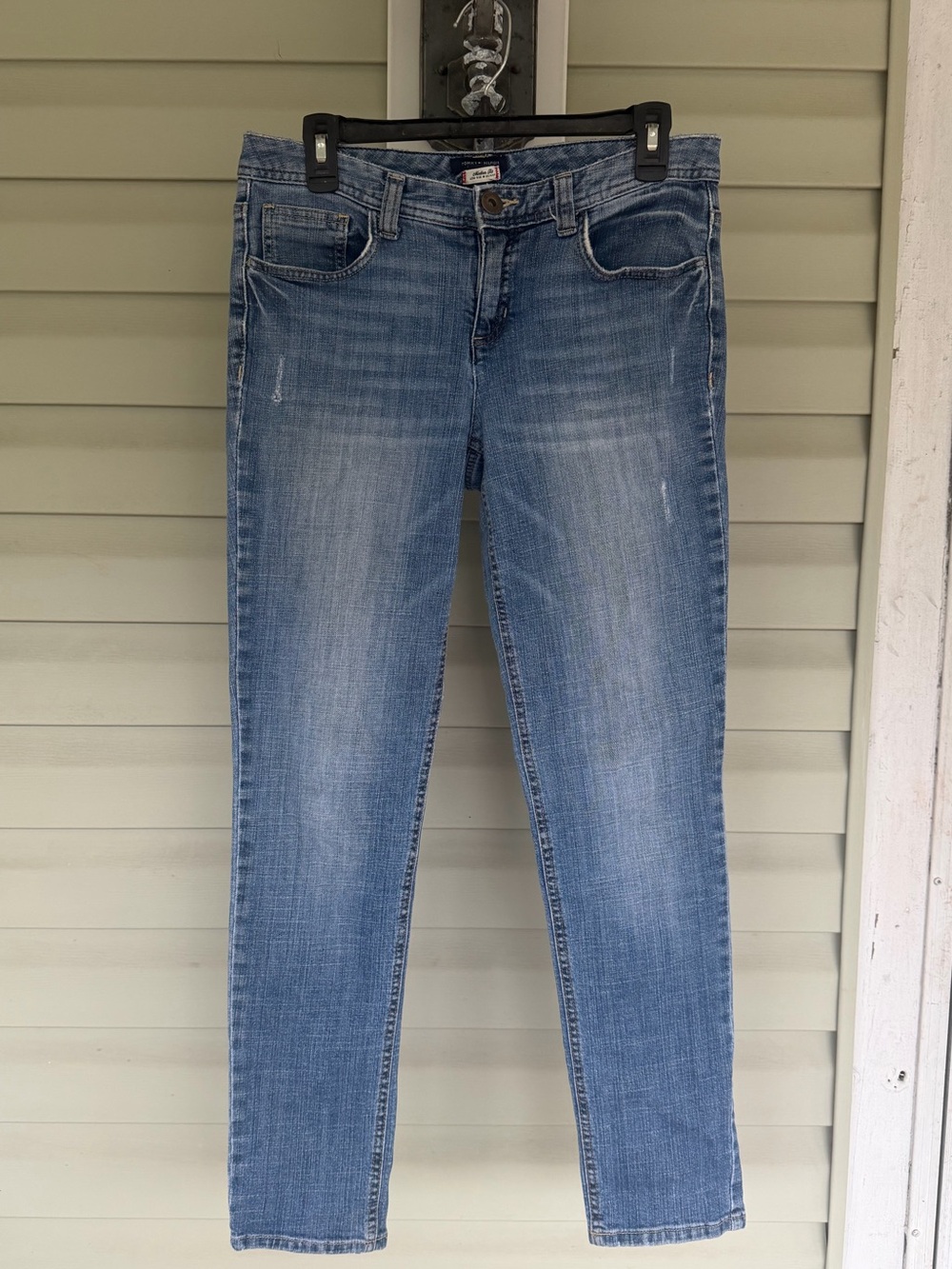 TOMMY HILFIGER Modern Fit Low Rise Skinny Sz 6 Distressed Stretch